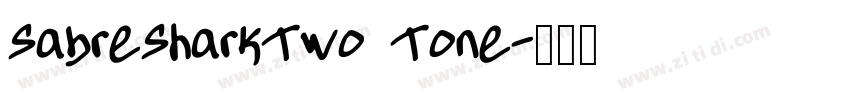 SabreSharkTwo Tone字体转换